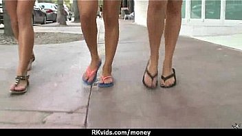 Sexy teen nails her butt on hard dick for cash 26