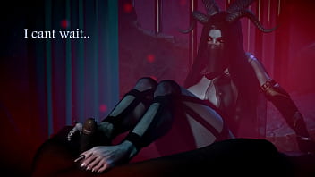 Purgatorio súcubos exprimen las bolas de los hombres