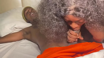 Petite step sis woke me up with a blow job and we ended up making love