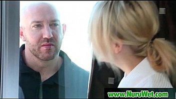 Sexy masseuse gives amazing nuru massage and wet handjob 13