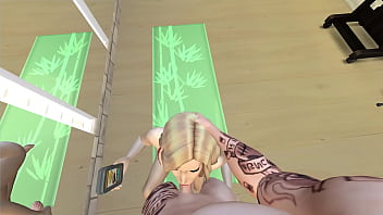 Xthesims jovem peituda vai para casa de férias e não consegue se segurar de tesão pelo marido