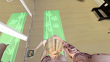 Xthesims jovem peituda vai para casa de férias e não consegue se segurar de tesão pelo marido