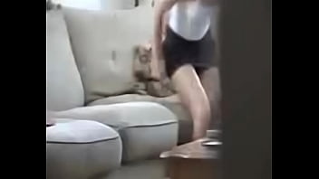 Caught sister masturbating watching porn in camera