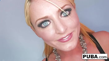 Busty babe masturbates