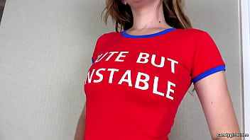 Skye blue red panty teasing hd