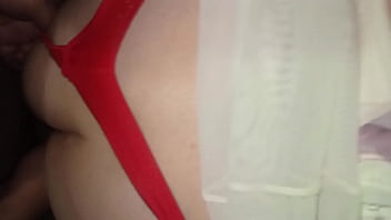 Delicious doggy style fuck for a busty milf with a big ass