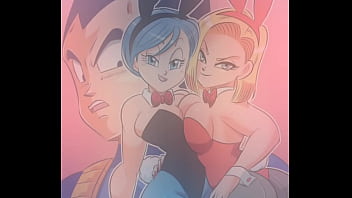 Vegeta con número 18 y bulma edit