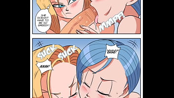 Vegeta con número 18 y bulma edit