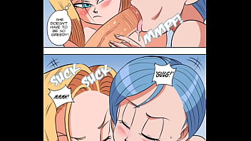 Vegeta con número 18 y bulma edit