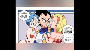 Vegeta con número 18 y bulma edit