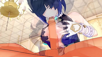 Yelan enjoys a nice doggystyle session