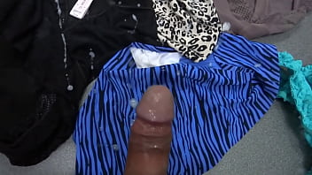 I jerk off and cum in my wife's used panties great compilation