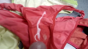 I jerk off and cum in my wife's used panties great compilation