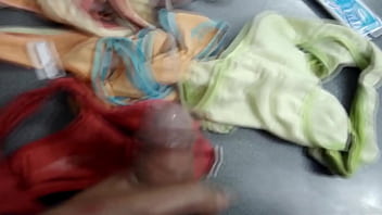 I jerk off and cum in my wife's used panties great compilation