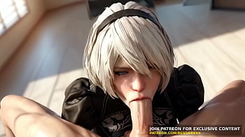 Nier automata 2b blowjob dick ride