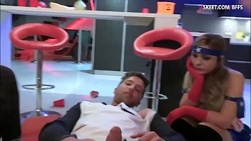 Adorable teens in costumes pounded good