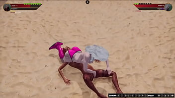 Imperatrice vs gertrude nf3d lesbian sex battle combat competitive intercourse