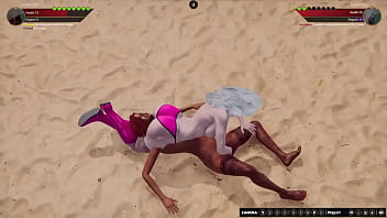 Imperatrice vs gertrude nf3d lesbian sex battle combat competitive intercourse