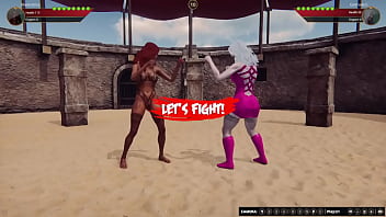 Imperatrice vs gertrude nf3d lesbian sex battle combat competitive intercourse