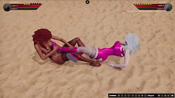Imperatrice vs gertrude nf3d lesbian sex battle combat competitive intercourse