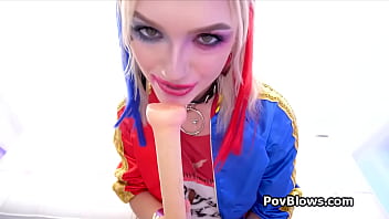 Cosplay cutie gracie sits on dick for a wild ride