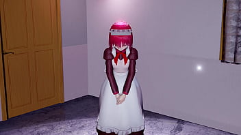 Maid hisui relentlessly cums inside me until my balls are empty