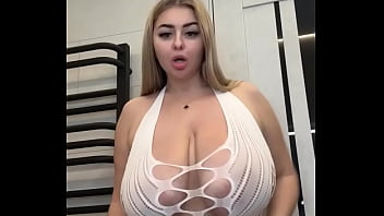 Milf wife with huge halos of real tits wants two cocks licks nipples ready to do it
