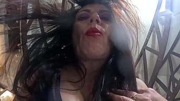 Spit fetish obsession – dirty talk smoking & wet masturbation 324