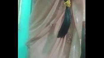 Indian Trans Woman Gaurisissy Pressing And Milking Her Boobs In Pink Saree thumbnail