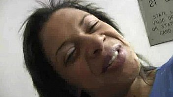 I sneak black bj as i fuck husband thrue gloryhole 2