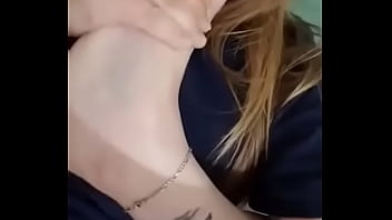 Pretty milf self foot worship