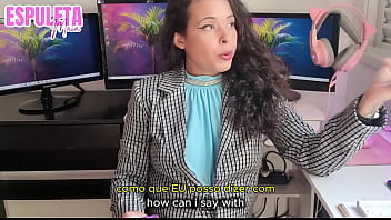 Previa gozando para a chefe punheta guiada