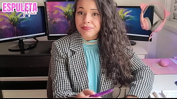 Previa gozando para a chefe punheta guiada