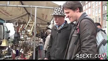 Beef bayonet for an admirable brunette gf martina