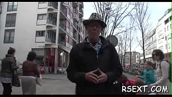 Beef bayonet for an admirable brunette gf martina