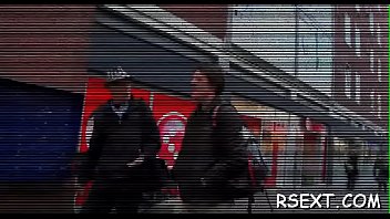 Beef bayonet for an admirable brunette gf martina