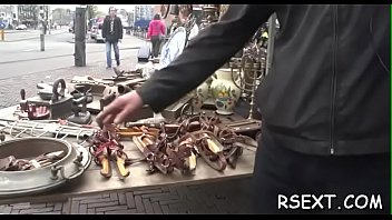 Beef bayonet for an admirable brunette gf martina Beef bayonet for an admirable brunette gf martina