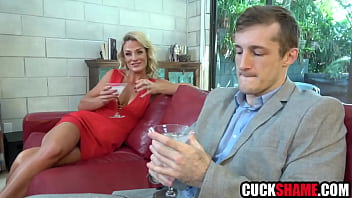 Wife cucks husband to help him seal business deal