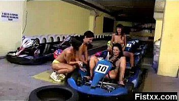 Teen fisting in amazing copulation