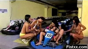 Teen fisting in amazing copulation