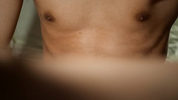 Jerking off oily cock