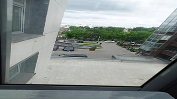 Vika lita blowjob on balcony