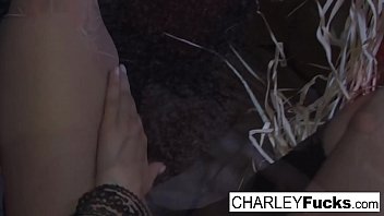 Busty babe fucks herself