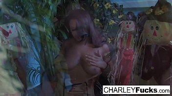 Busty babe fucks herself