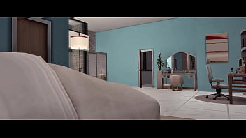 Stepdaughter seduces stepfather for hard sex in front of sleeping stepmom sims anime hentai sfm