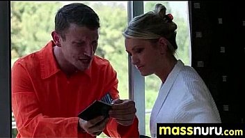 Nuru massage ends with a hot shower fuck 14