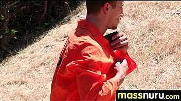 Nuru massage ends with a hot shower fuck 14