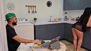 Huge dick—trying out my ex's friend's dick seducing him with my huge tits