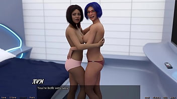 Stranded in space #152 cute virgin girl next door cums hard after big white dick and busty blue hair milf touch her