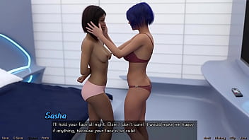 Stranded in space #152 cute virgin girl next door cums hard after big white dick and busty blue hair milf touch her